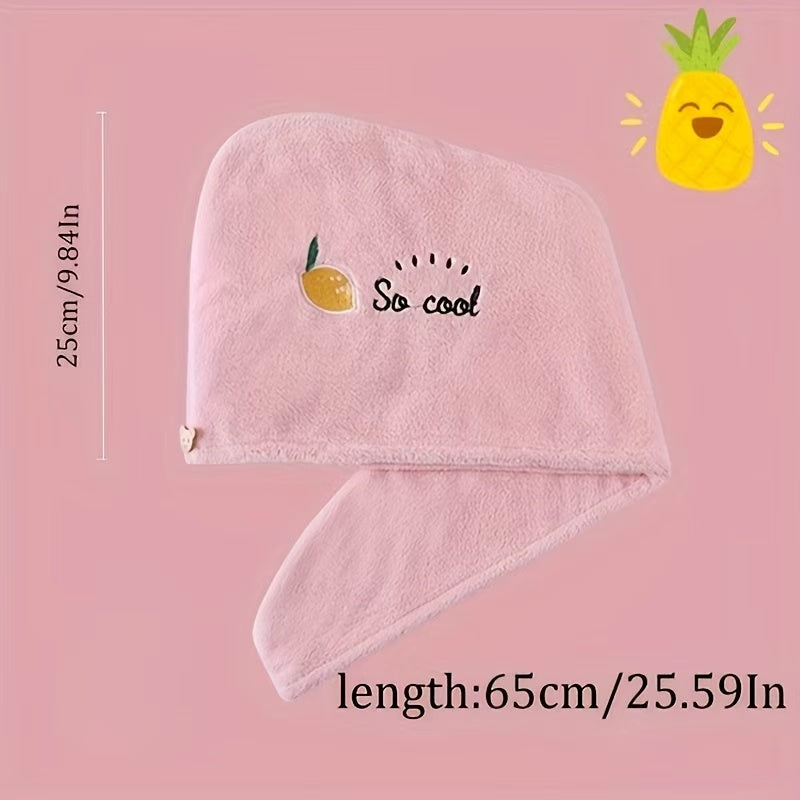 Ladies' Soft Quick-Dry Shower Cap Towel - Delicate Embroidery, Essential for a Refreshing Bath（violet） - Image 7