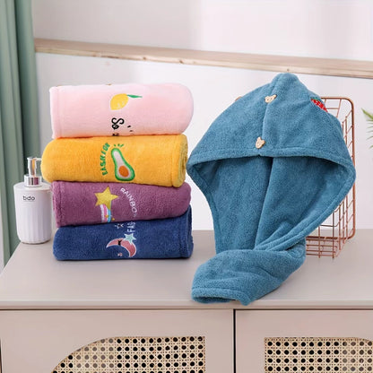 Ladies' Soft Quick-Dry Shower Cap Towel - Delicate Embroidery, Essential for a Refreshing Bath（violet） - Image 8