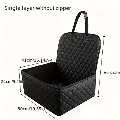 Dog Car Seat - Car Pet Travel Carrier, Durable Fabric, Adjustable Straps, Suitable for Long Drives, Essential for Safe Dog Travel, Ideal for Small to Medium-Sized Dogs - Image 6