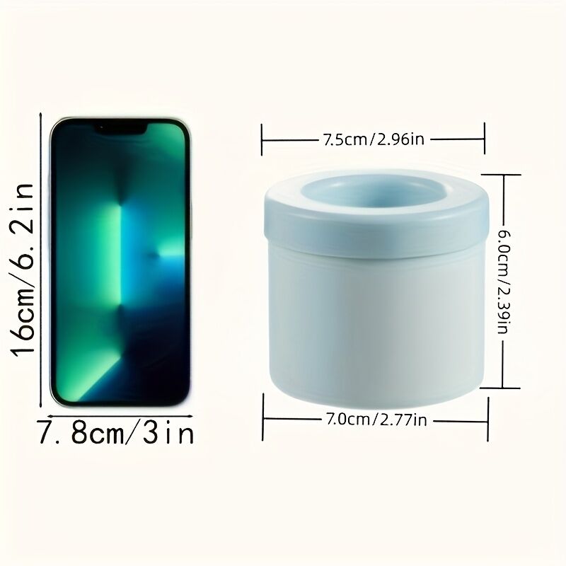 1 pc pink Silicone Ice Cube Cup – Freezable & Reusable Ice Maker, Perfect for Home, Bar, Pub, Club, and Outdoor Summer Drinks in Light Blue, Ideal for Cocktails and Fresh Fruit Infusions - Image 2