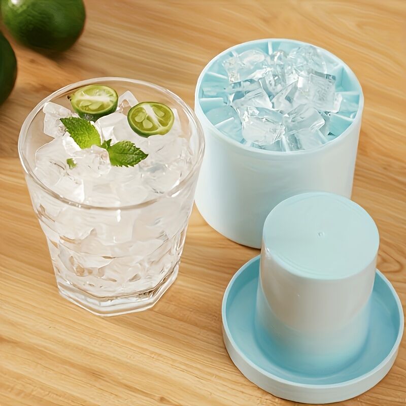 1 pc pink Silicone Ice Cube Cup – Freezable & Reusable Ice Maker, Perfect for Home, Bar, Pub, Club, and Outdoor Summer Drinks in Light Blue, Ideal for Cocktails and Fresh Fruit Infusions - Image 8