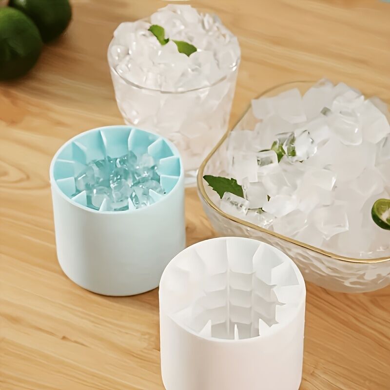 1 pc pink Silicone Ice Cube Cup – Freezable & Reusable Ice Maker, Perfect for Home, Bar, Pub, Club, and Outdoor Summer Drinks in Light Blue, Ideal for Cocktails and Fresh Fruit Infusions - Image 9