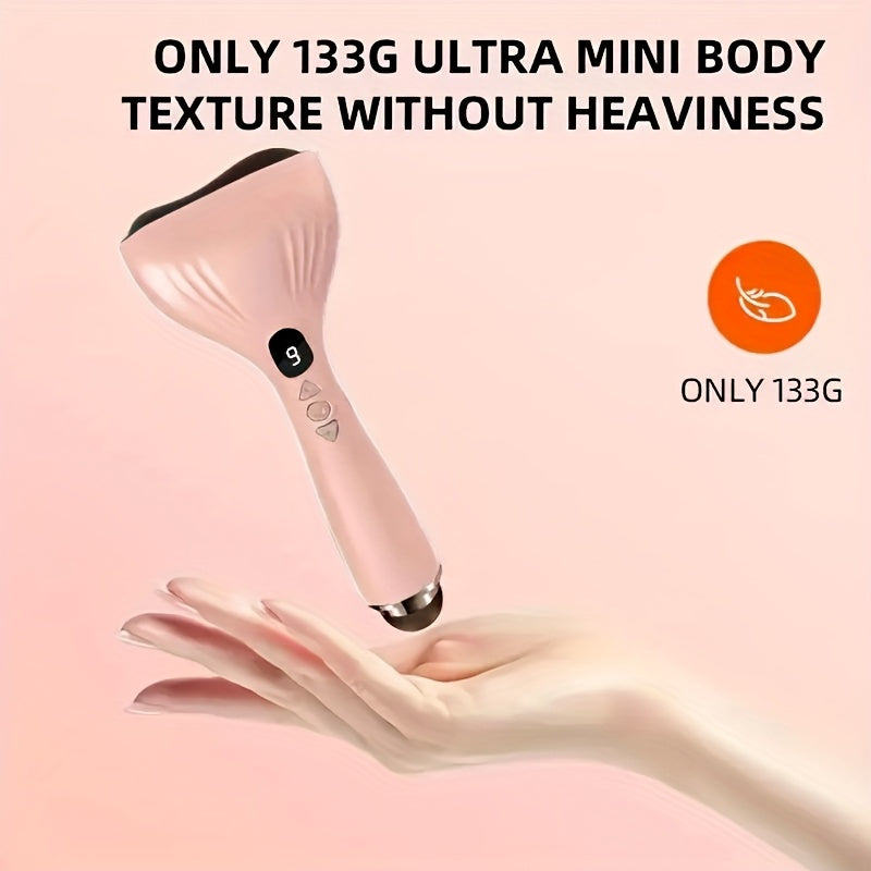 USB Electric Gua Sha Massager, Electric Massager, Heated Vibration Gua Sha Board, Suitable for Neck, Shoulder, and Back Massage Tools, Ideal for Beauty/Daily Relaxation, Home Personal Care Tool（pink)） - Image 2