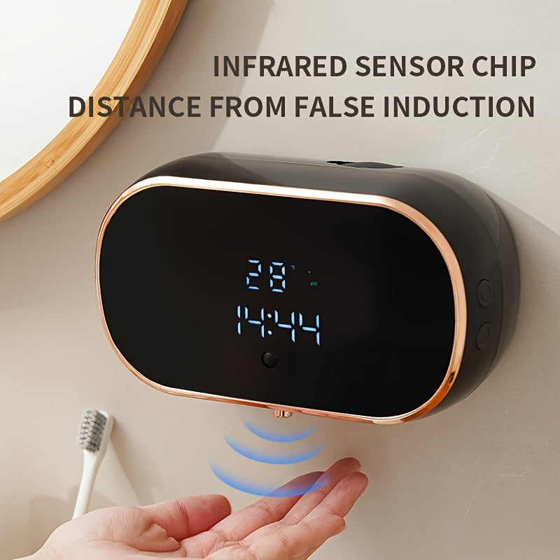 Sensor-Activated Automatic Soap Dispenser, Digital Display Screen, Type-C Charging, Upgraded Infrared Sensing, Extra-Large Battery for Extended Usage, Three-Level Foam Volume Adjustment, Ultra-Fine Foam Hand Soap Dispenser（white） - Image 2
