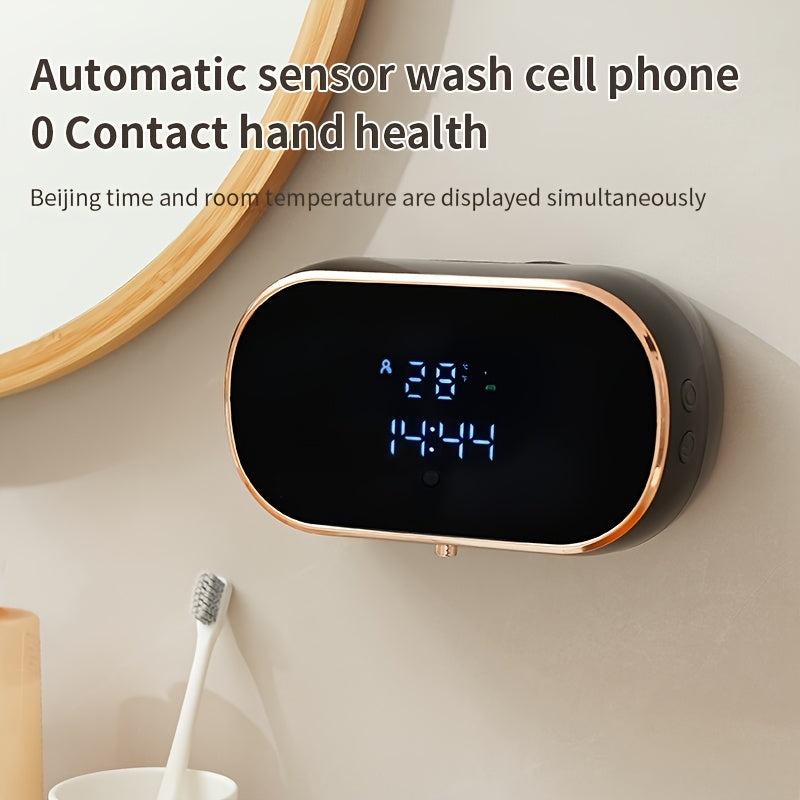 Sensor-Activated Automatic Soap Dispenser, Digital Display Screen, Type-C Charging, Upgraded Infrared Sensing, Extra-Large Battery for Extended Usage, Three-Level Foam Volume Adjustment, Ultra-Fine Foam Hand Soap Dispenser（white） - Image 6