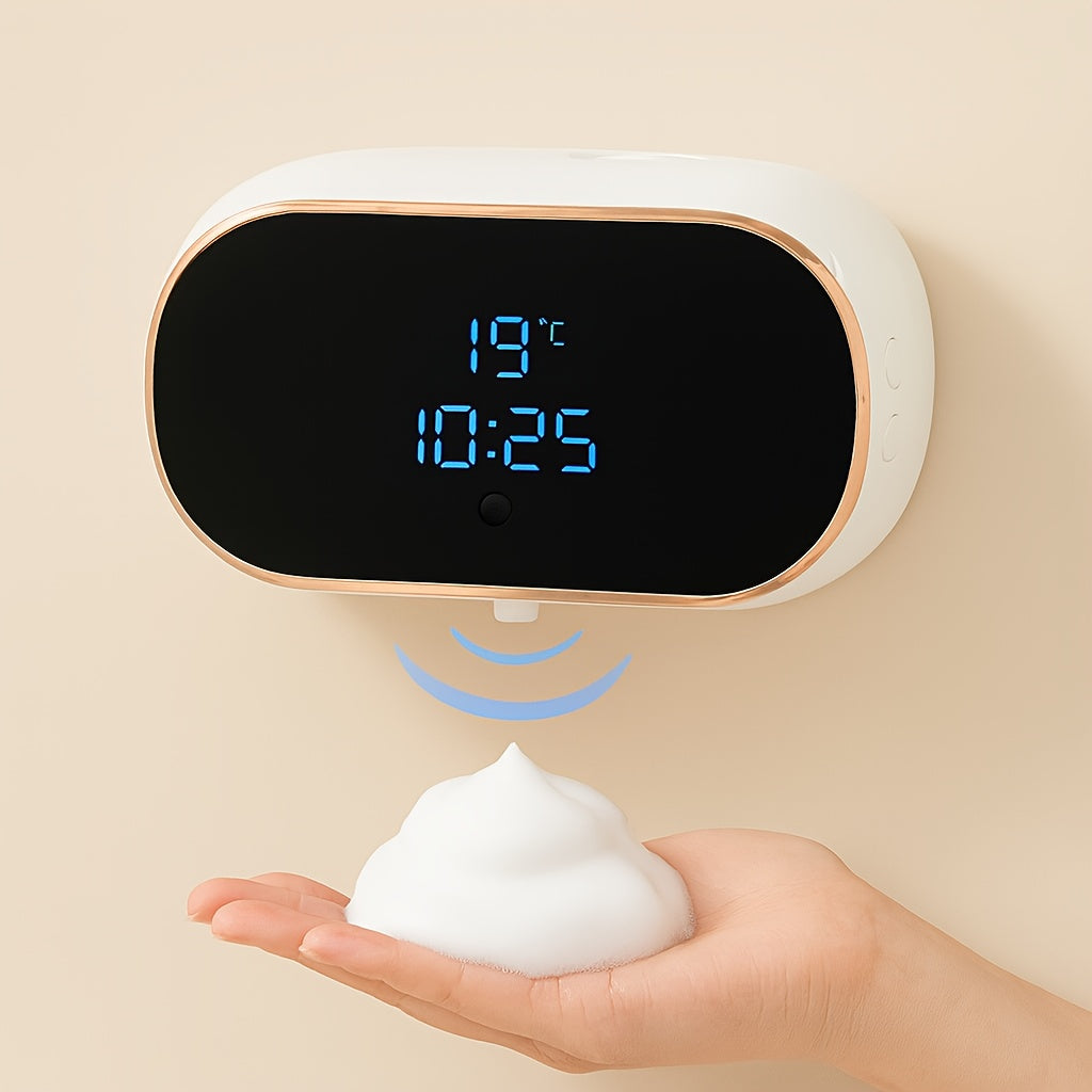 Upgraded Infrared Sensing, Extra-Large Battery for Extended Usage, Three-Level Foam Volume Adjustment, Ultra-Fine Foam Hand Soap Dispenser（black） - Image 3