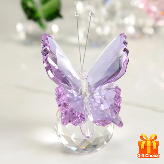 Five colors**"Crystal Wing Radiance" | 5.5cm Gradient Crystal Butterfly Sculpture — Poetry Captured in a Moment, an Eternal Gift Illuminating Space and Heart** - Image 9