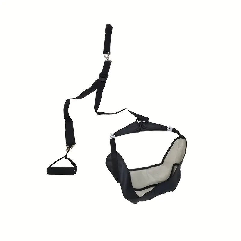 Portable neck stretcher for home use, medium tension with polyamide material, 360° rotation and 2-point connection, suitable for travel and home use to relieve neck pain - Image 5