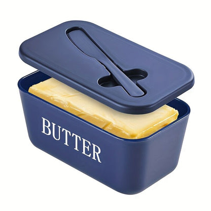 BLACK **Food-Grade PP Large Butter Keeper with Cutting Blade | Airtight, Drying-Resistant, Easy to Slice – Long-Lasting Freshness, Your Kitchen & Baking Essential Helper** - Image 7