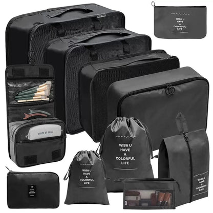 Black Friday Special Offer! 8-piece Travel Storage Bag - The perfect Christmas gift, say goodbye to messy luggage.