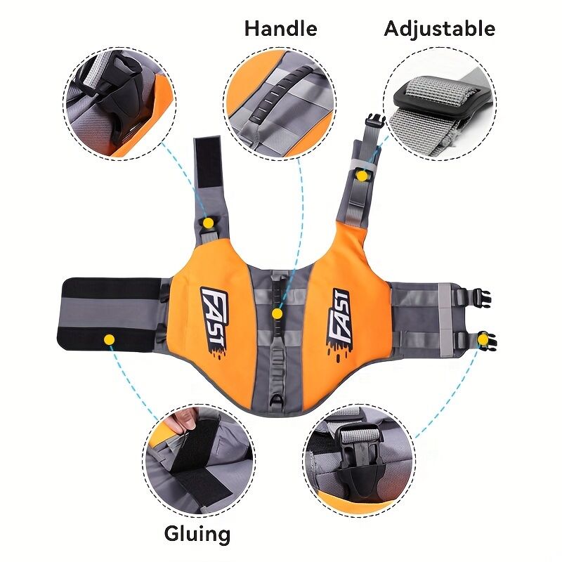 Safe Playtime: The ultimate dog buoyancy vest designed for water adventures. Pet life jacket. Christmas, Black Friday pet products - Image 6