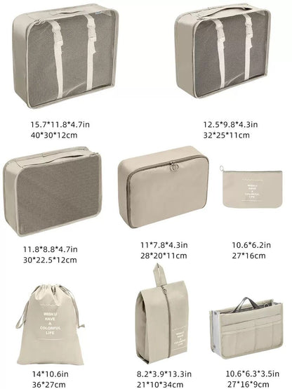 Black Friday Special Offer! 8-piece Travel Storage Bag - The perfect Christmas gift, say goodbye to messy luggage. - Image 2