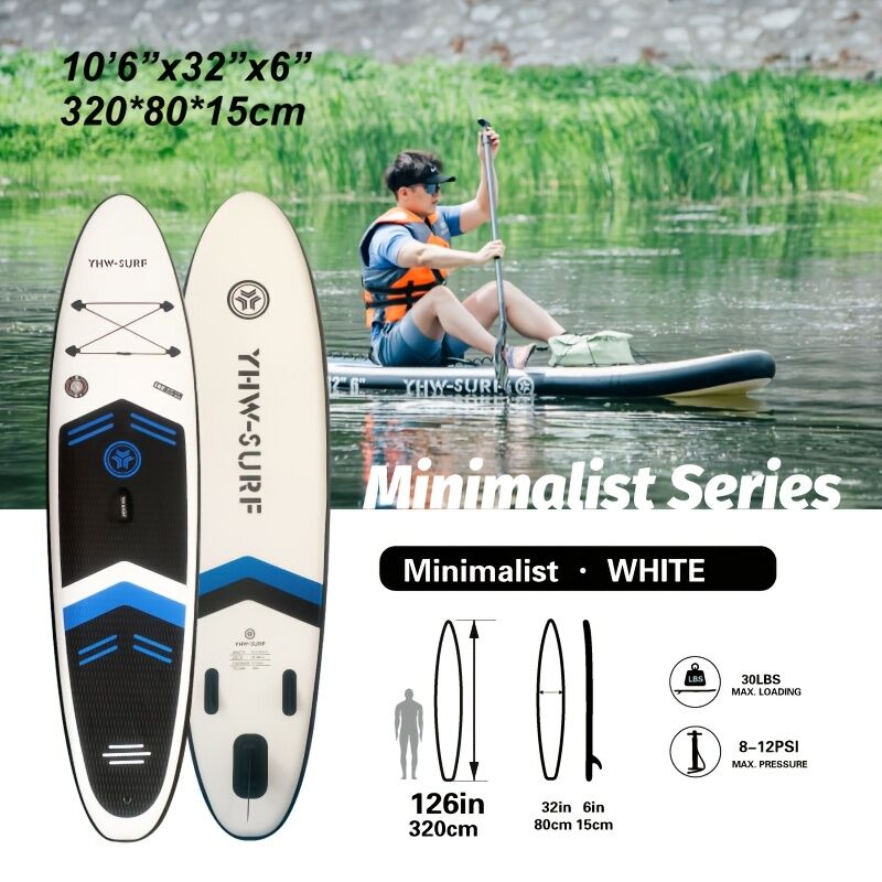 Inflatable vertical paddle set for water sports and surfing-including air pump, paddle, rope, backpack, fin box and maintenance tools. - Image 2