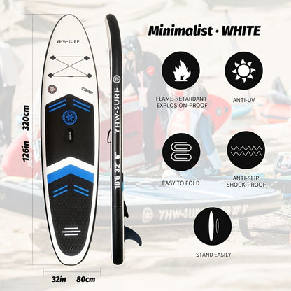Inflatable vertical paddle set for water sports and surfing-including air pump, paddle, rope, backpack, fin box and maintenance tools. - Image 3