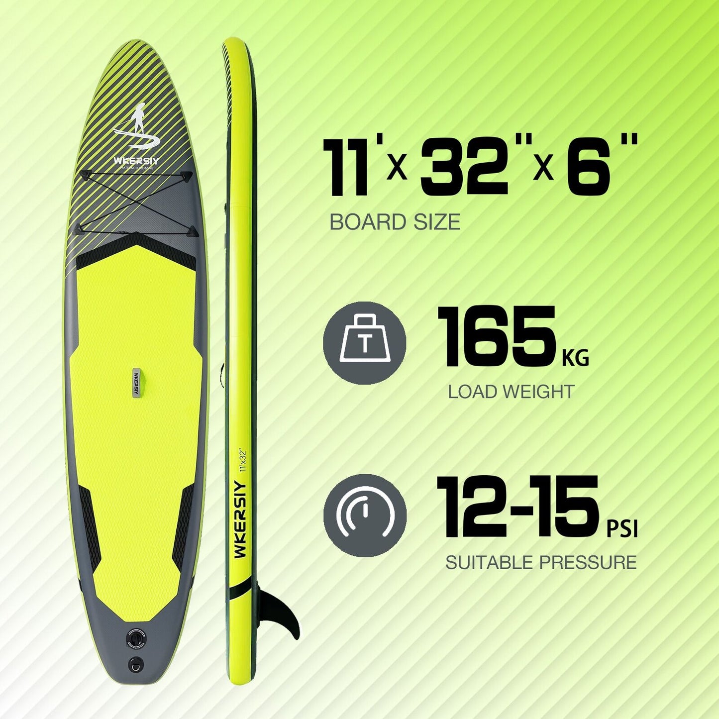 Inflatable vertical paddle set for water sports and surfing-including air pump, paddle, rope, backpack, fin box and maintenance tools. - Image 3