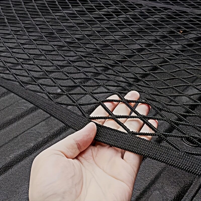 High-elasticity truck bed net, cargo net for pickup truck bed, stretchable mesh organizer for pickup truck trunk bed, suitable for daily light loads in trucks - Image 8