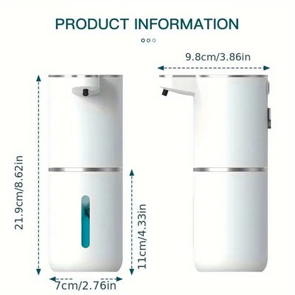 380ml touchless sensor automatic soap dispenser - wall-mounted, rechargeable lithium battery, USB charging, modern black design, suitable for bathroom and kitchen, bathroom soap dispenser | modern soap dispenser | touchless soap dispenser - Image 3