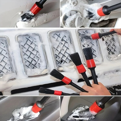 26-piece full function car detailing kit with drill brush and wheel cleaner - Heavy-duty manual and drill-powered cleaning set, color-coded brushes for paint restoration, glass, metal, plastic surfaces - Car washing, polishing, protection - Suitable for h - Image 2