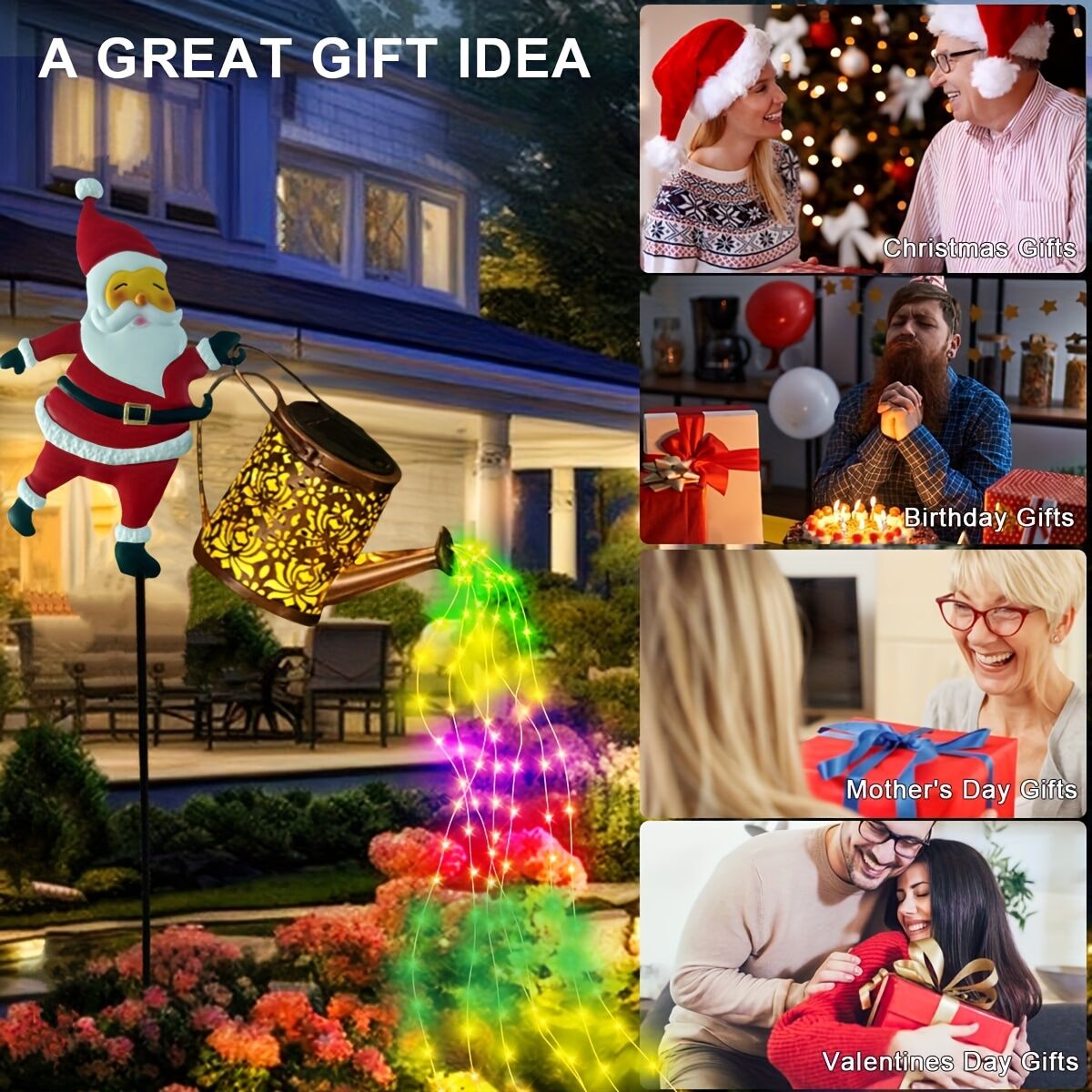 Outdoor Santa Claus Light with Water Sprinkler Effect - Image 8