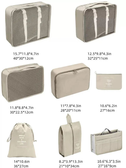 Black Friday Special Offer! 8-piece Travel Storage Bag - The perfect Christmas gift, say goodbye to messy luggage. - Image 2