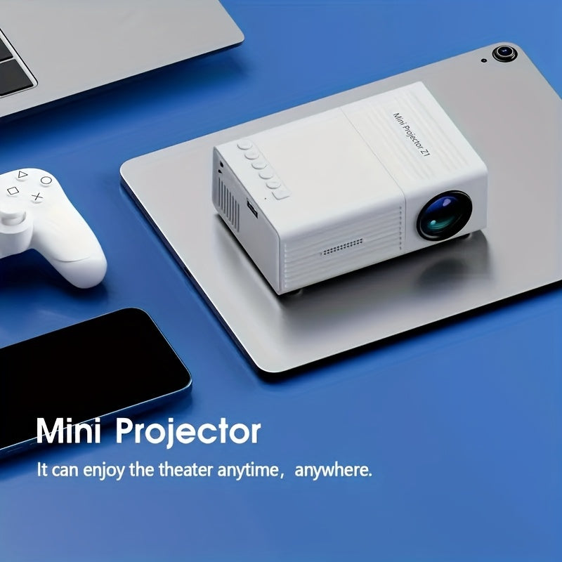 Pocket cinema carries | 80-inch wireless mini projector, direct phone connection, USB instant broadcast, and camping bedroom enjoys HD giant screen. - Image 2