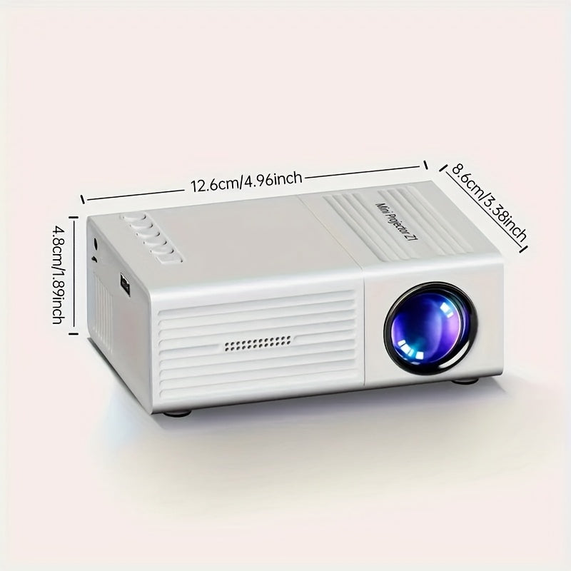 Pocket cinema carries | 80-inch wireless mini projector, direct phone connection, USB instant broadcast, and camping bedroom enjoys HD giant screen. - Image 3