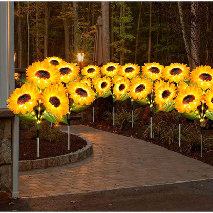 2 pcs of Sunflower-Shaped Ambiance Lights – Soft, Insect-Repellent Glow for Your Private Garden. Adds a Poetic Nighttime & Festive Touch. - Image 5