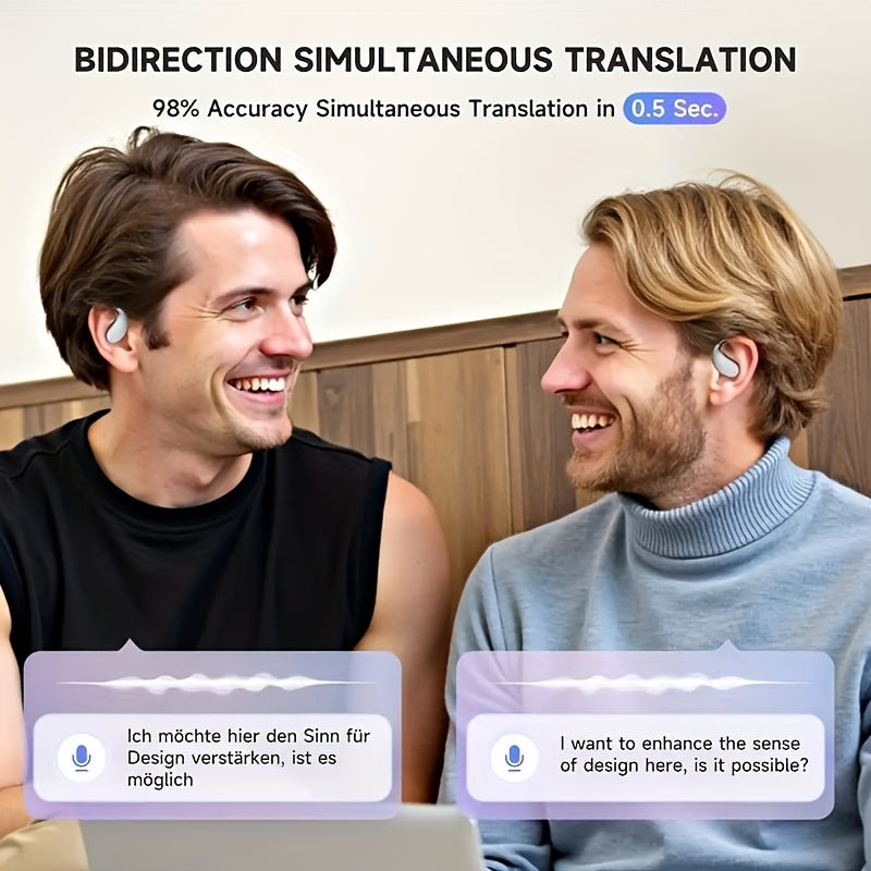 AI Translation Earbuds | Real-Time Translation for 144+ Languages | Smart Meeting Assistant | Secure and Private Design - Image 3