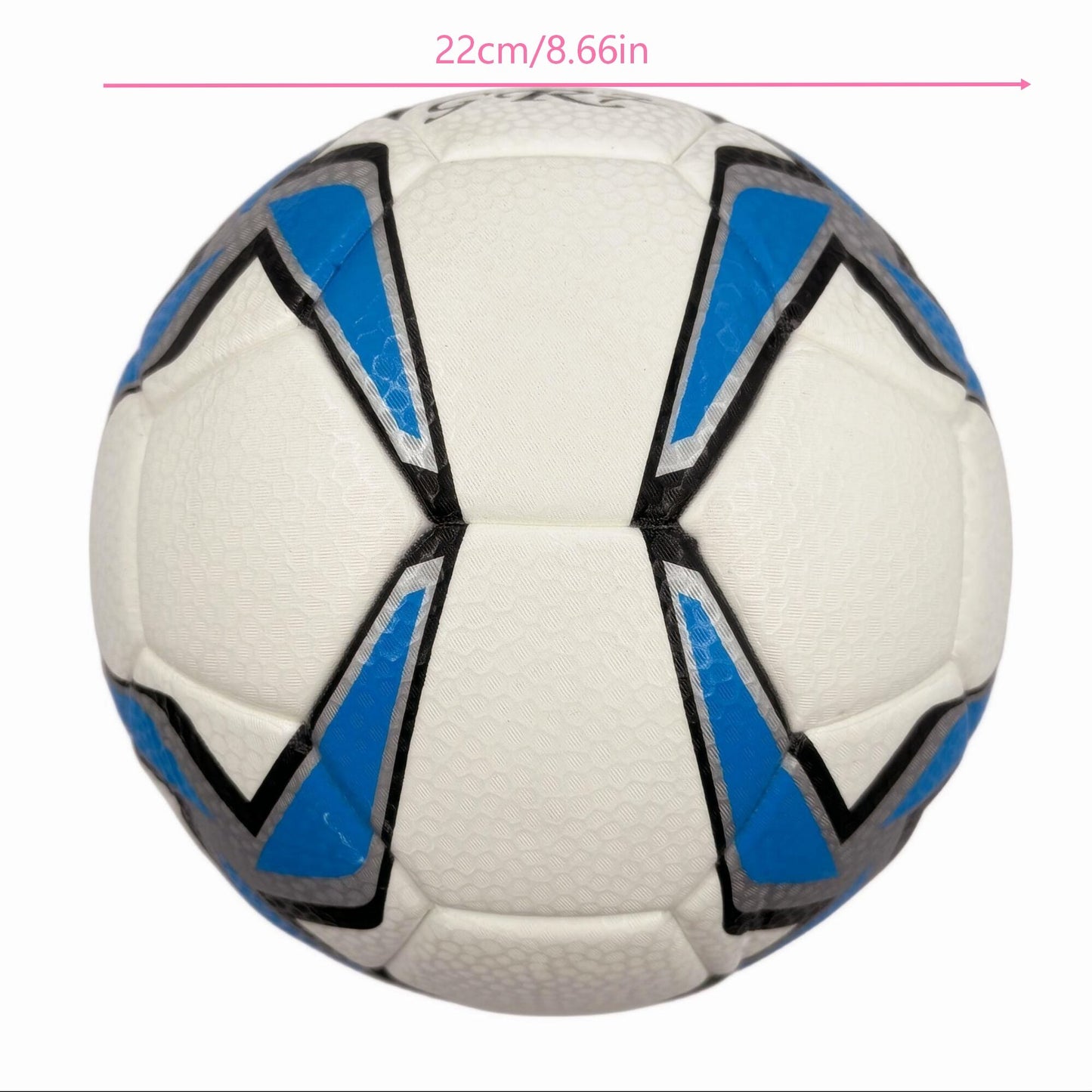 A blue windmill size5 football, PU fit material, wear-resistant and explosion-proof, including pump+air needle+net bag, Christmas Boxing Day gift,soccer - Image 3