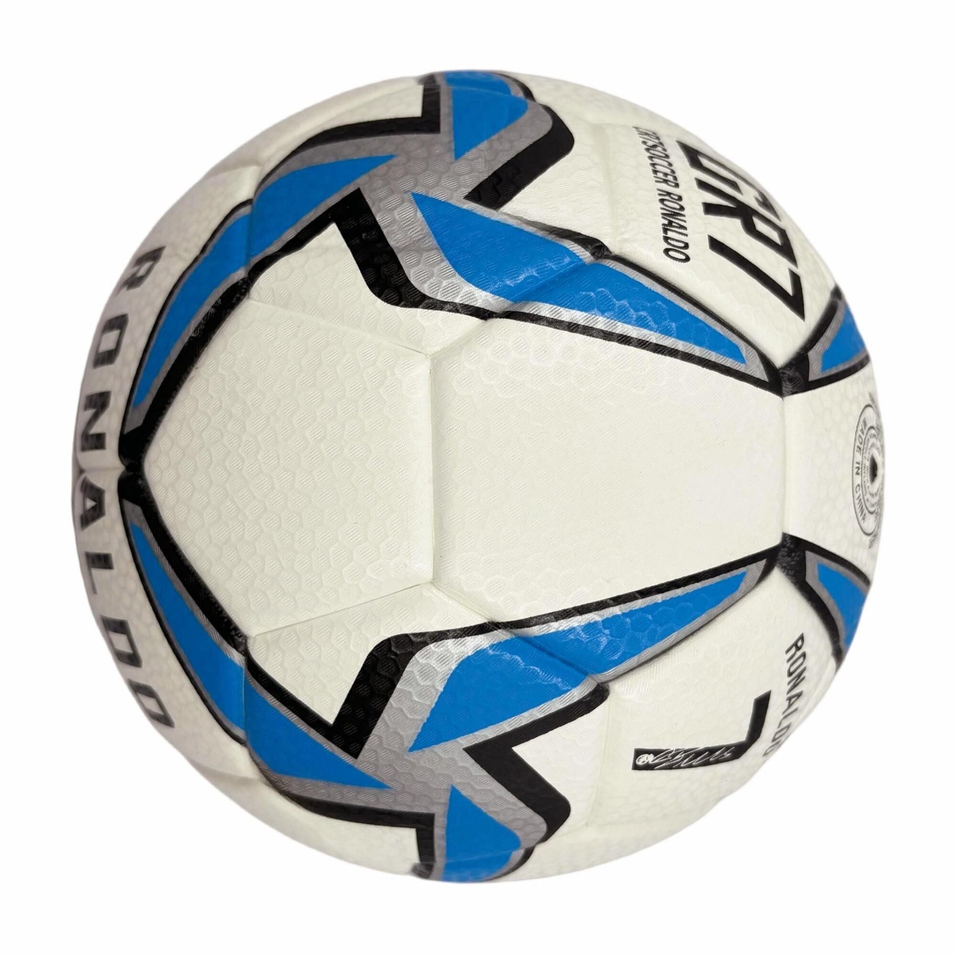 A blue windmill size5 football, PU fit material, wear-resistant and explosion-proof, including pump+air needle+net bag, Christmas Boxing Day gift,soccer - Image 7