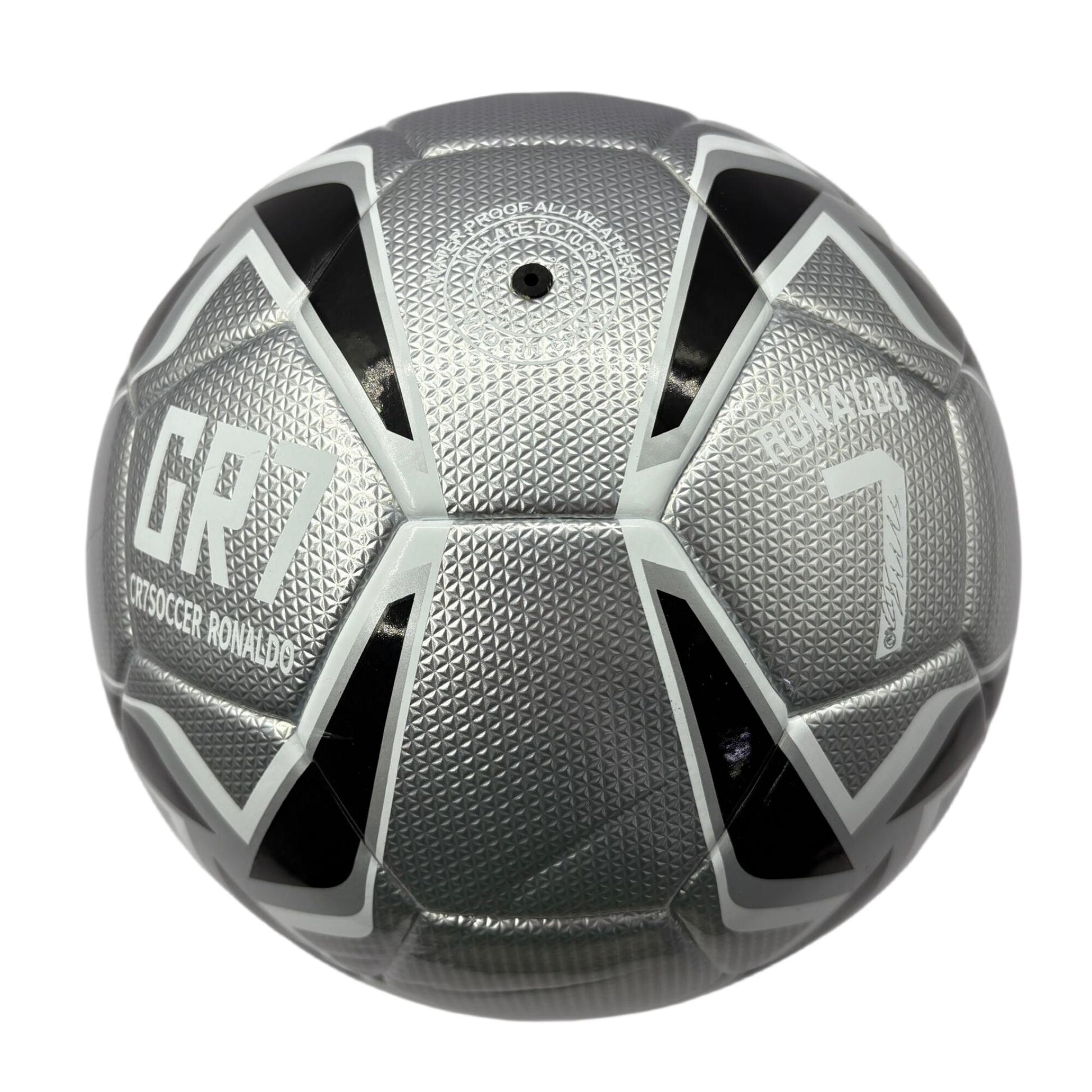 A mirror football with black and white color matching, professional anti-slip and wear-resistant design, exclusive football for fans, three-piece set with net bag, air needle and air pump, the best prize in campus competition, and a sports gift from fathe - Image 2