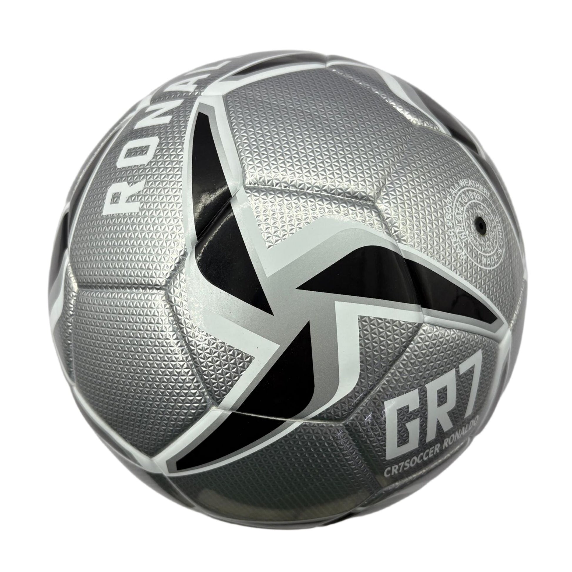 A mirror football with black and white color matching, professional anti-slip and wear-resistant design, exclusive football for fans, three-piece set with net bag, air needle and air pump, the best prize in campus competition, and a sports gift from fathe - Image 6