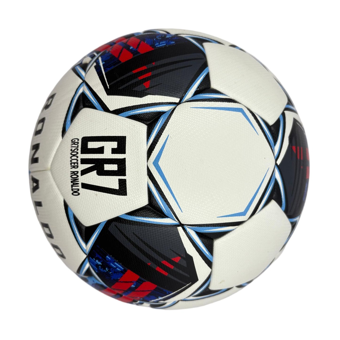 A black, red and blue graffiti football, made of PU, containing a pump+air needle+net bag, a gift for Christmas Boxing Day,soccer - Image 6