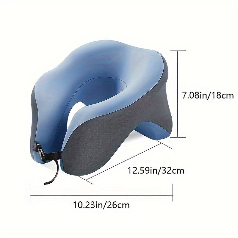 Ergonomic U-shaped core pillow for napping – Lightweight, dry clean only, synthetic fiber cover – Ideal for office, travel, camping, and home use – Supports stomach, back, or side sleepers. Office nap pillow | Ergonomic design | Pillow, sleeping pillow - Image 5