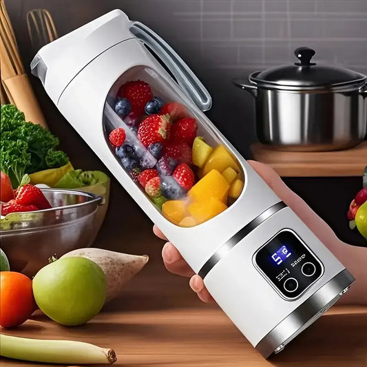 Portable USB Electric Blending Cup with 15.21 oz Capacity (1300 mAh / 3.7 V) – Ideal for Smoothies, Whipped Drinks, Travel, and Fitness. - Image 2