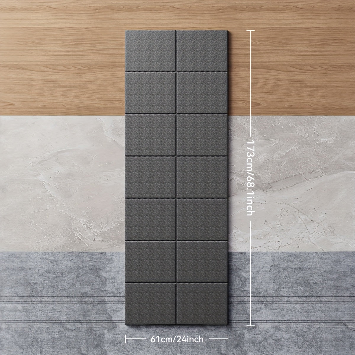 Thickened Foldable Fitness Mat｜Anti-Slip Home Exercise Mat for Treadmill and Yoga, Multi-Functional Silent Floor Protector - Image 3
