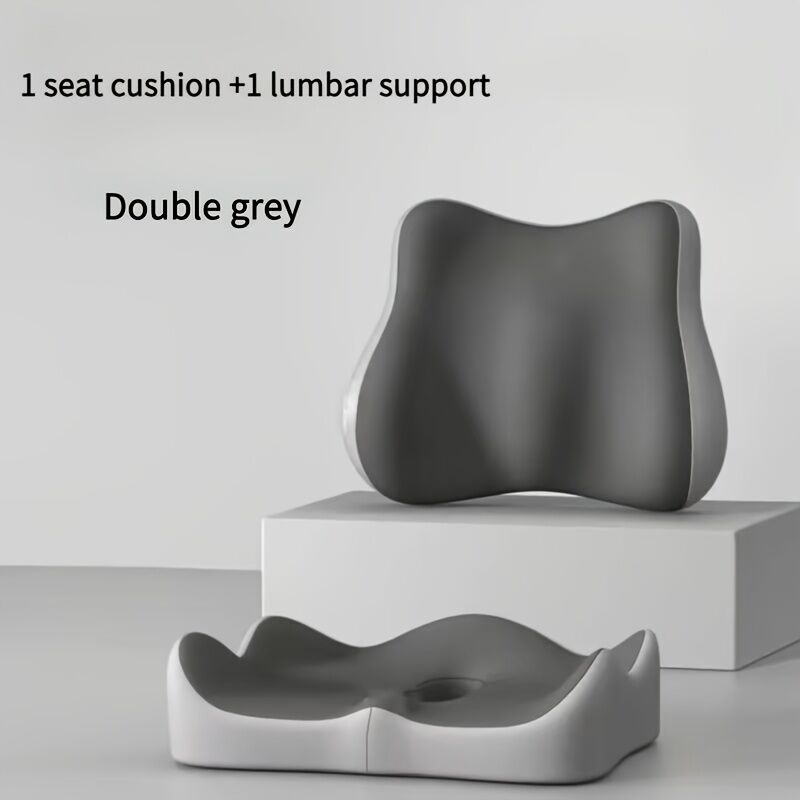black**Waist Support and Seat Cushion Combo: Scientifically Supports the Back, Breathable and Pressure-Relieving, Comfortable for 8 Hours of Sitting** - Image 4
