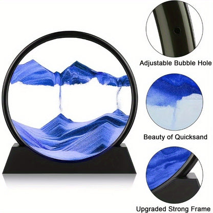 Flowing Sand Art: Adjustable Speed, New Scenery with Every Turn, Calming and Pleasing to the Eye(BLACK) - Image 4