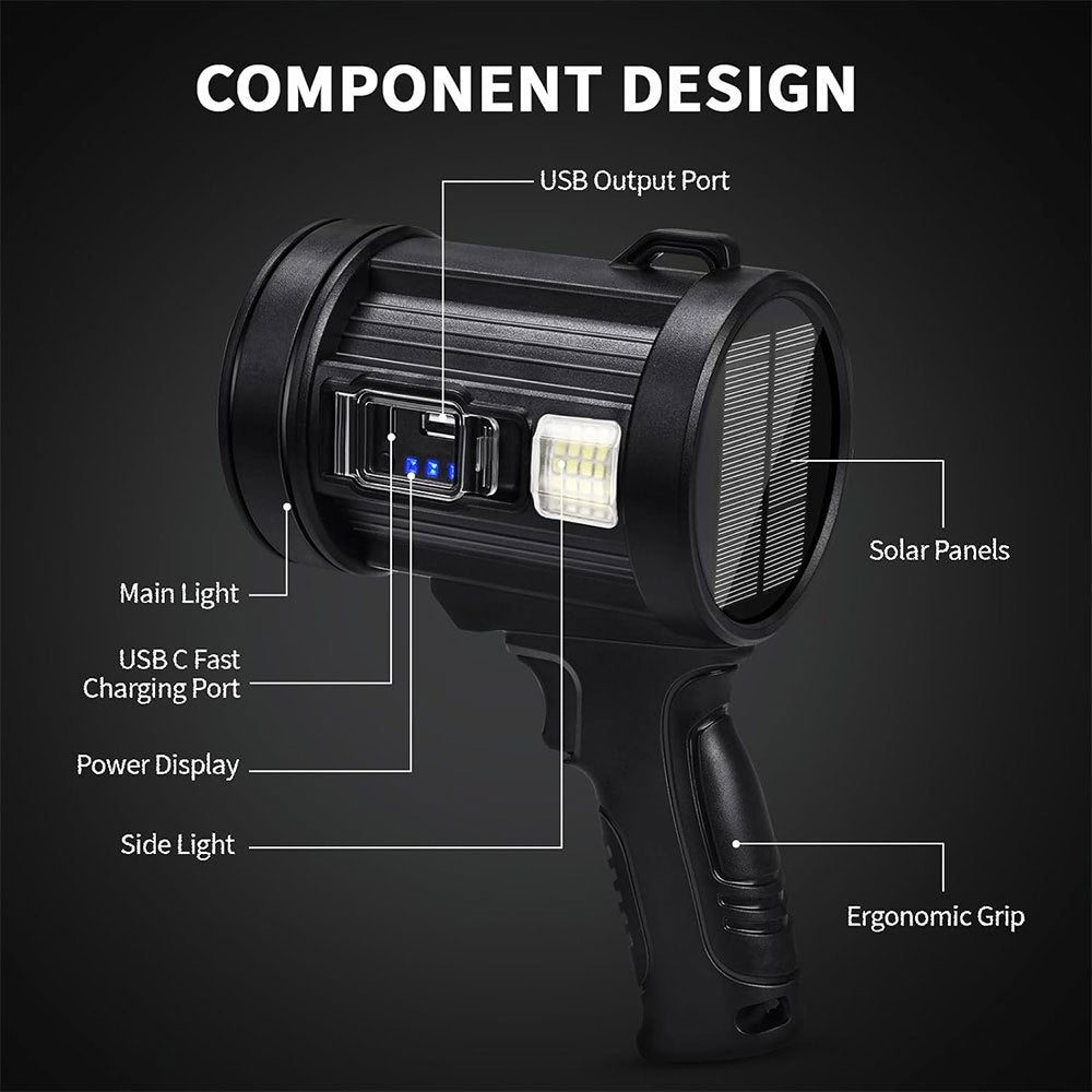 Solar Mobile Power Station: Modular Lighting + Dual Fast Charge, Real-Time Power Display, Your All-Round Outdoor & Emergency Partner. - Image 3