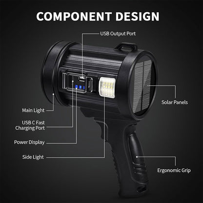 Solar Mobile Power Station: Modular Lighting + Dual Fast Charge, Real-Time Power Display, Your All-Round Outdoor & Emergency Partner. - Image 3