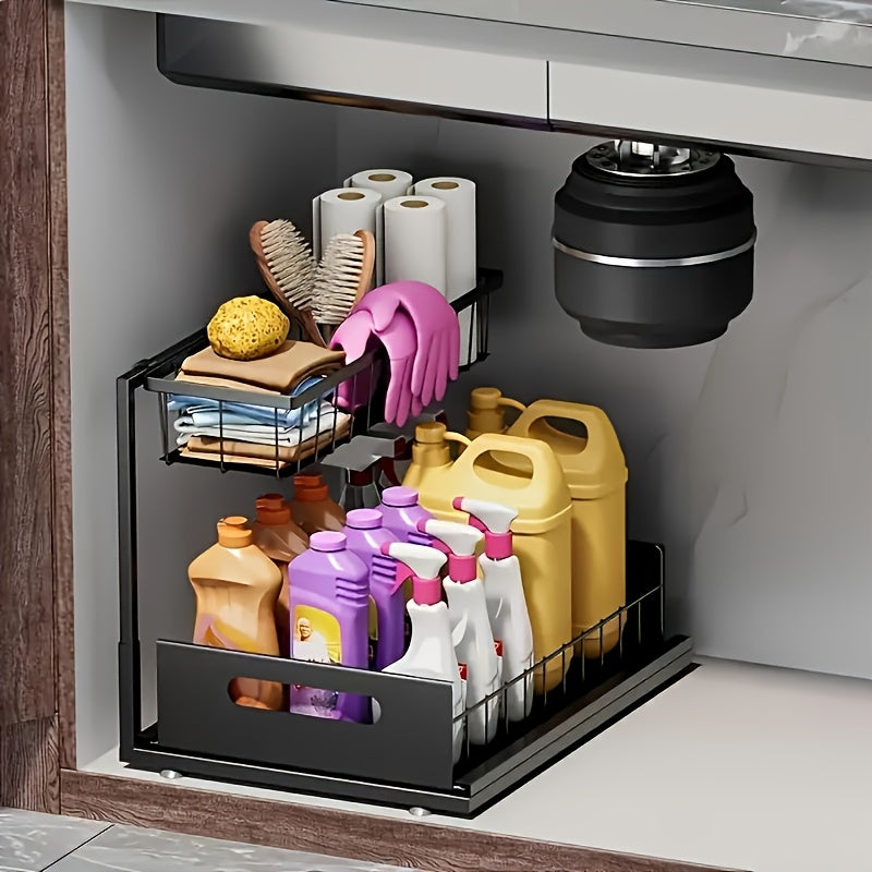 Not Designed for Design, But Designed for Life: Heavy-Duty Metal Frame Holds 50 lbs, Honeycomb Grid Prevents Water Accumulation, Non-Slip Upgraded Suction Cups for Stable Multi-Scenario Storage(Black) - Image 7