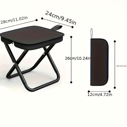 Outdoor One-Second Quick-Open Lightweight Folding Stool | 150KG High Load-Bearing | Portable Camping Chair, Picnic & Fishing Seat | Sturdy & Stable, Packable into Backpack | Essential for Travel - Image 7