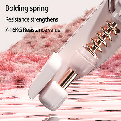 Adjustable Resistance Leg Trainer｜Home 360-Degree Rotatable Shaping, Anti-Slip Spring Strength Workout for Thighs and Arms（pink） - Image 6