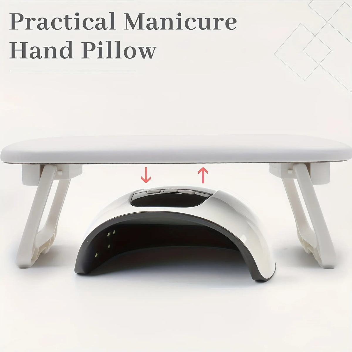Grey Dual-Use Hand Pillow: Combines Manicure Support and Portable Folding, Ergonomic Design, Suitable for Multiple Scenarios, Providing Comfort Anytime - Image 2