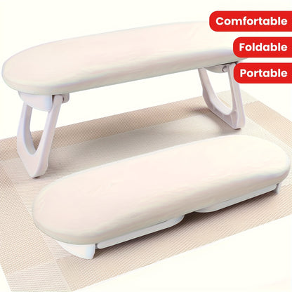Grey Dual-Use Hand Pillow: Combines Manicure Support and Portable Folding, Ergonomic Design, Suitable for Multiple Scenarios, Providing Comfort Anytime - Image 3