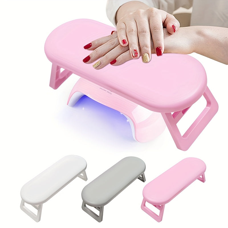 Grey Dual-Use Hand Pillow: Combines Manicure Support and Portable Folding, Ergonomic Design, Suitable for Multiple Scenarios, Providing Comfort Anytime - Image 4