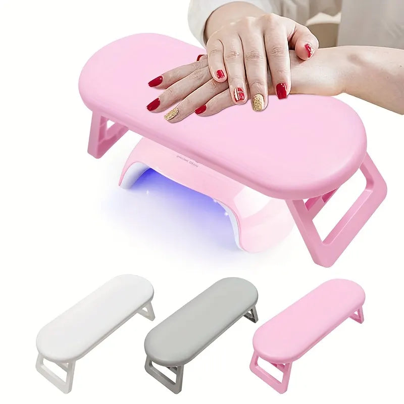 Grey Dual-Use Hand Pillow: Combines Manicure Support and Portable Folding, Ergonomic Design, Suitable for Multiple Scenarios, Providing Comfort Anytime - Image 4