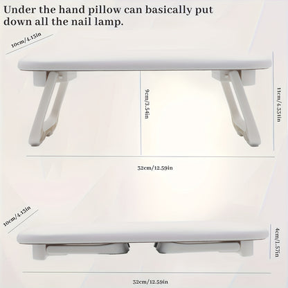 Grey Dual-Use Hand Pillow: Combines Manicure Support and Portable Folding, Ergonomic Design, Suitable for Multiple Scenarios, Providing Comfort Anytime - Image 7