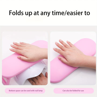 Grey Dual-Use Hand Pillow: Combines Manicure Support and Portable Folding, Ergonomic Design, Suitable for Multiple Scenarios, Providing Comfort Anytime - Image 9