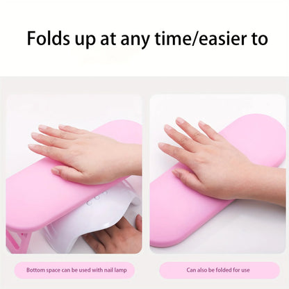 Grey Dual-Use Hand Pillow: Combines Manicure Support and Portable Folding, Ergonomic Design, Suitable for Multiple Scenarios, Providing Comfort Anytime - Image 9